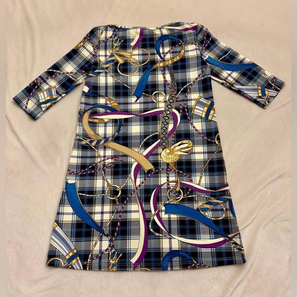EUC! J. McLaughlin Girls’ RARE Equestrian Motif Dress, sz 5 - Picture 8 of 10